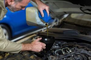 changing oil